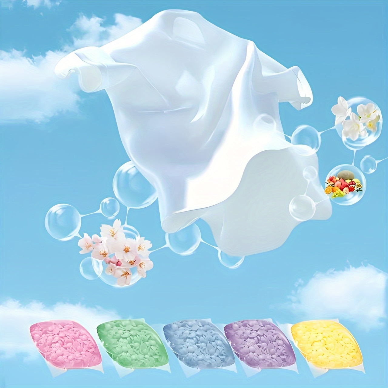 Laundry Scent Booster Beads, Long-Lasting, Multipurpose Fabric Freshener, 20-150 Pack