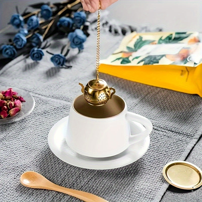 Ситечко для чая в форме чайника из нержавеющей стали марки 304 для маленьких чайников - Аксессуар для заваривания чая