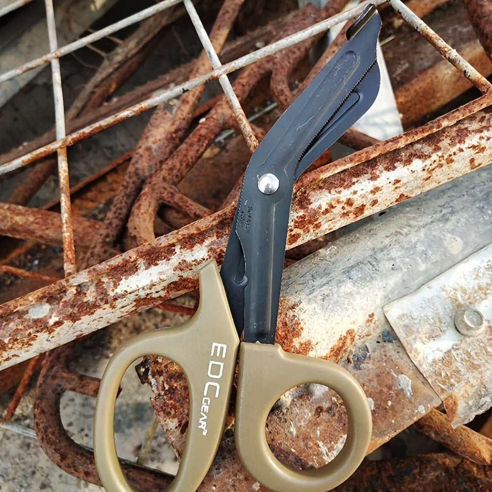 Emergency Scissors Multi-Functional Indoor Outdoor Shear Iron Mixed Color 1pc