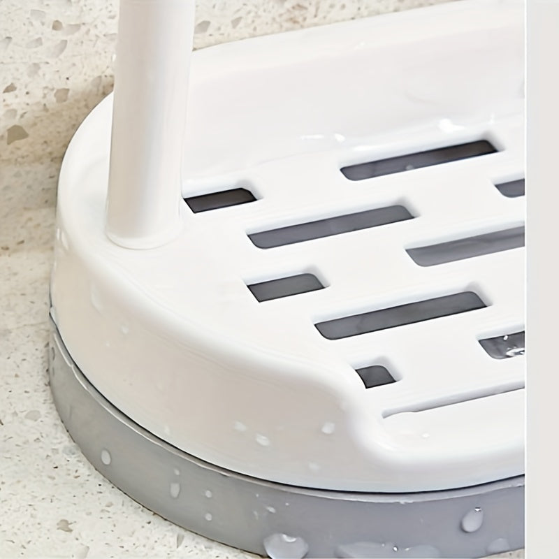 Small Kitchen Countertop Organizer with No-Drill Sponge and Towel Holder