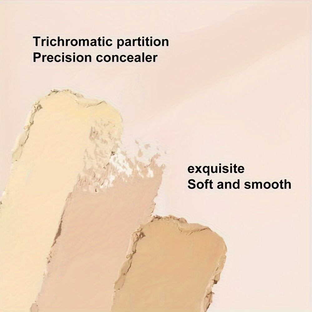 Tricolor Concealer Cover Foundation Palette Waterproof Full Coverage Moisturizing