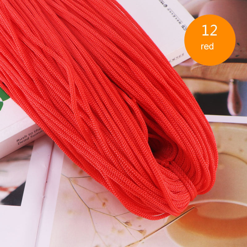 Crocheting Nylon Cord 3mm Hollow Yarn Thread for DIY Bracelets Hats Bags Shoes 200g