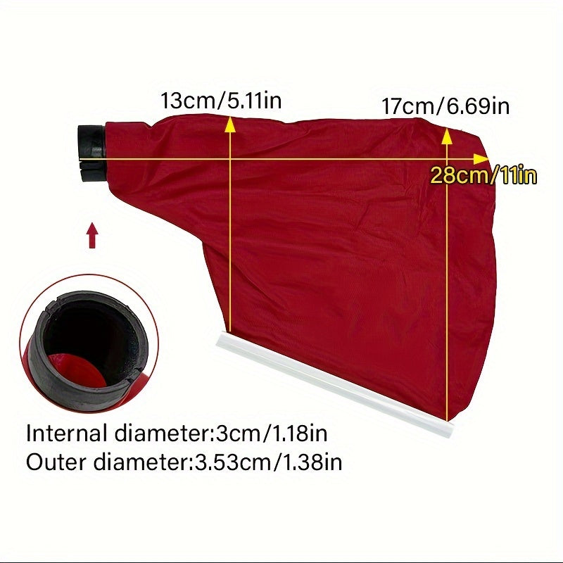 Sandiq mashinasi uchun polyester chang yig'uvchi sumka, batareyasiz, quvvat asboblari aksessuari.