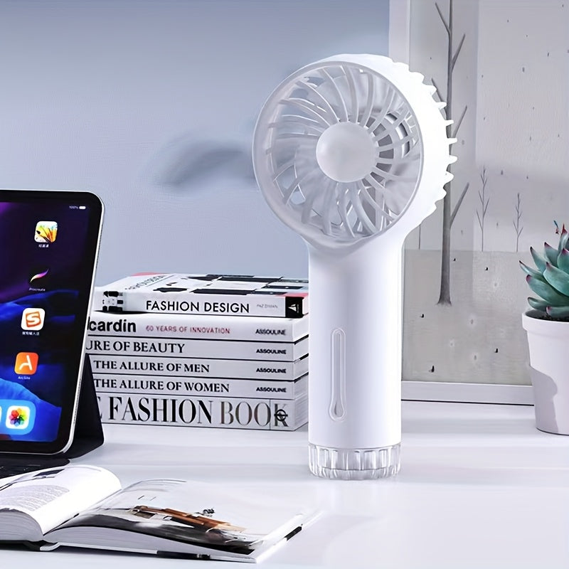 Portable Mist Spray Fan with USB Charging 3-Speed Rechargeable Battery for Skincare and Travel