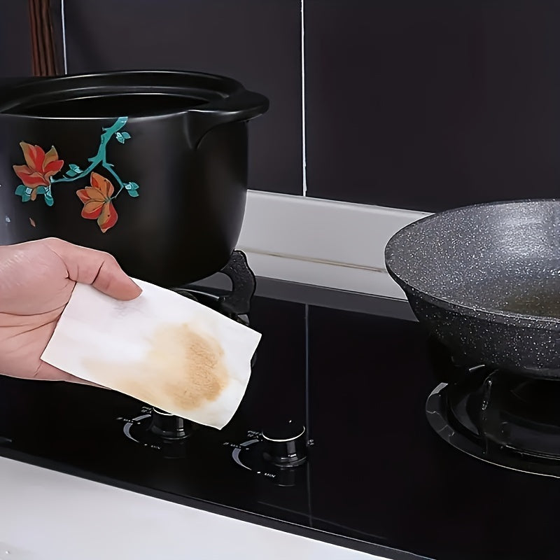 80 Pack Kitchen Wet Wipes for Grease and Oil Stain Removal on Range Hoods