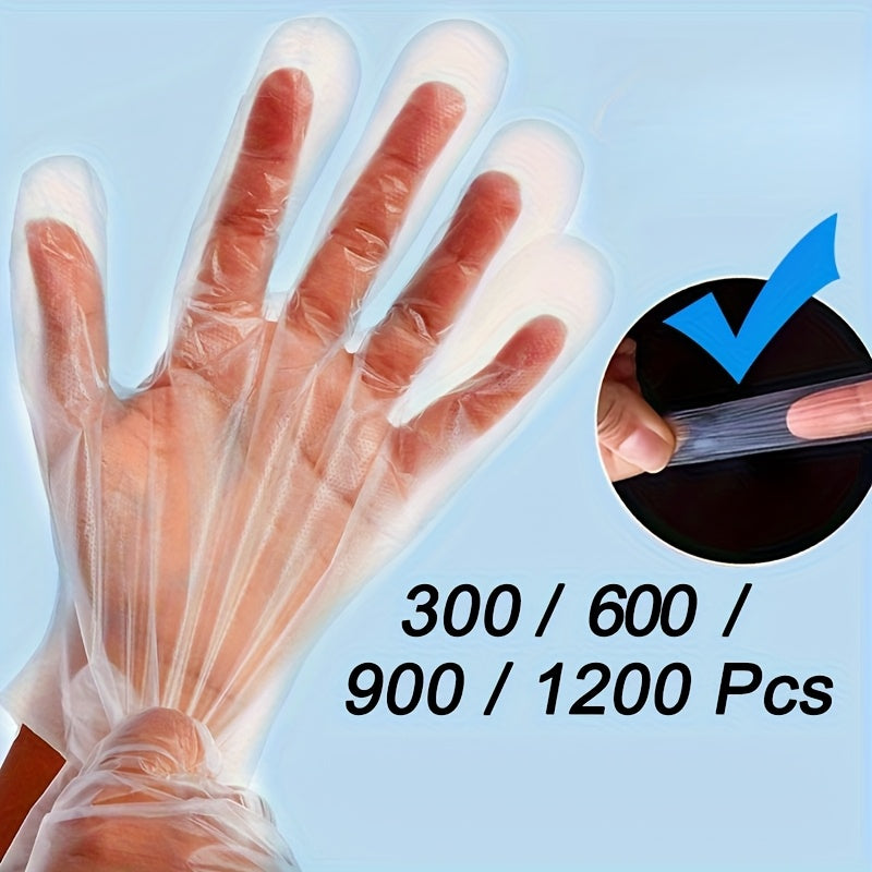 Disposable Transparent Gloves, Multiple Sizes, Household, Pet Grooming, Cleaning
