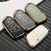 Luxury TPU Car Key Cover for Automotive Key Fob with Metallic Finish