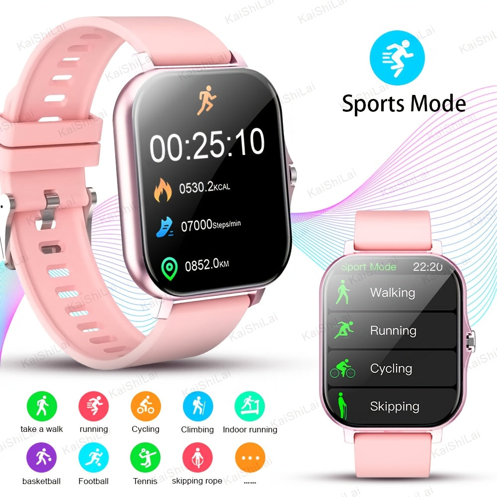 Full Screen Touch Smartwatch for Men and Women with Call Answering Sports Modes and Music Control