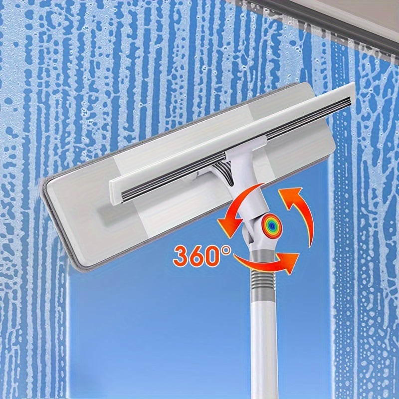 Mustahkam Plastik Qurilish 1 Dona Ko'p Funktsiyali Silikon Squeegee Metall Tutqichi bilan - Shisha, Devorlar, Pol va Tashqi Yuzalar uchun Ko'p Maqsadli Tozalash Vositasi - Avtomobil va Uyda Foydalanish uchun Ideal