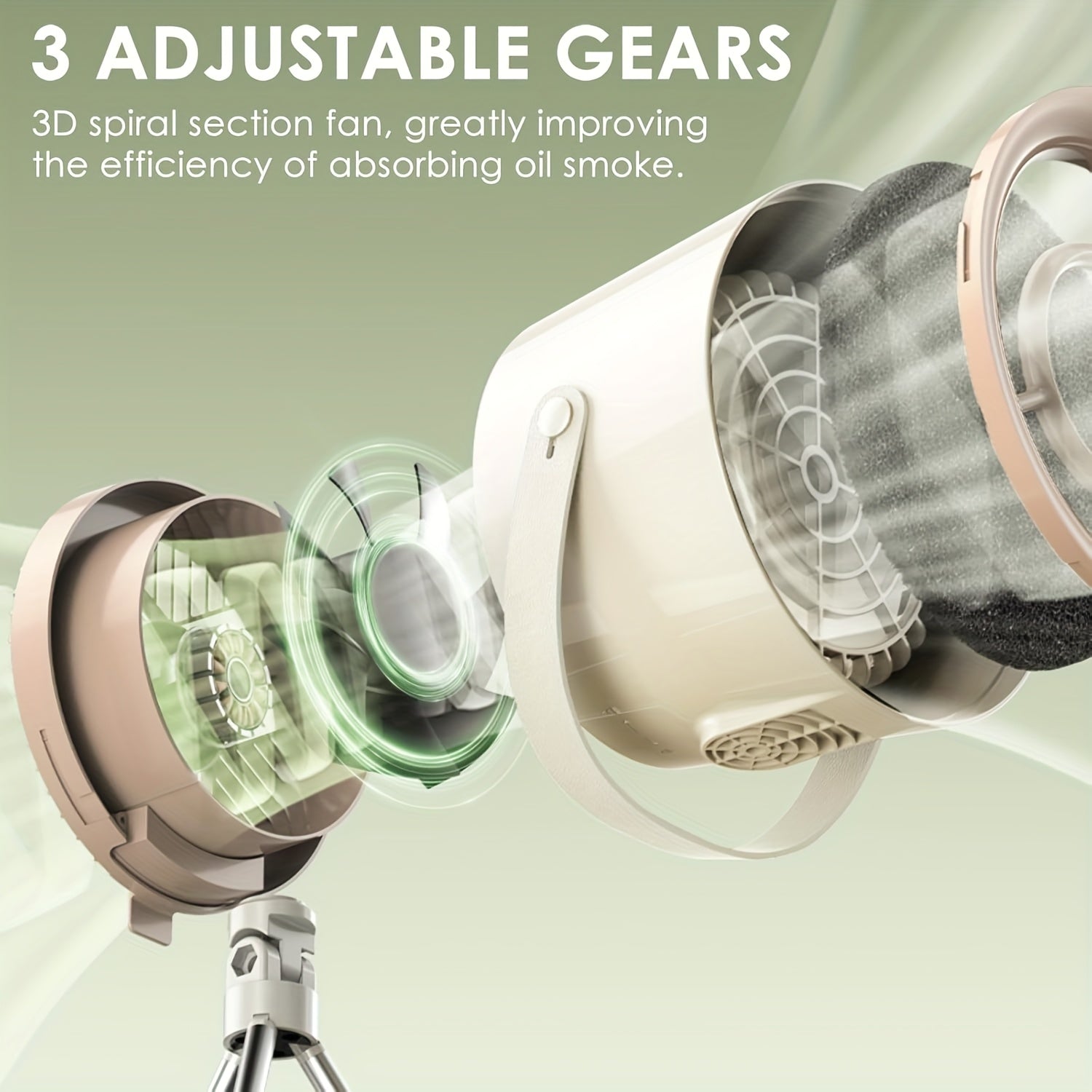 Kuchlanishi ≤36V bo'lgan oshxona uchun portativ USB bilan ishlaydigan range hood.