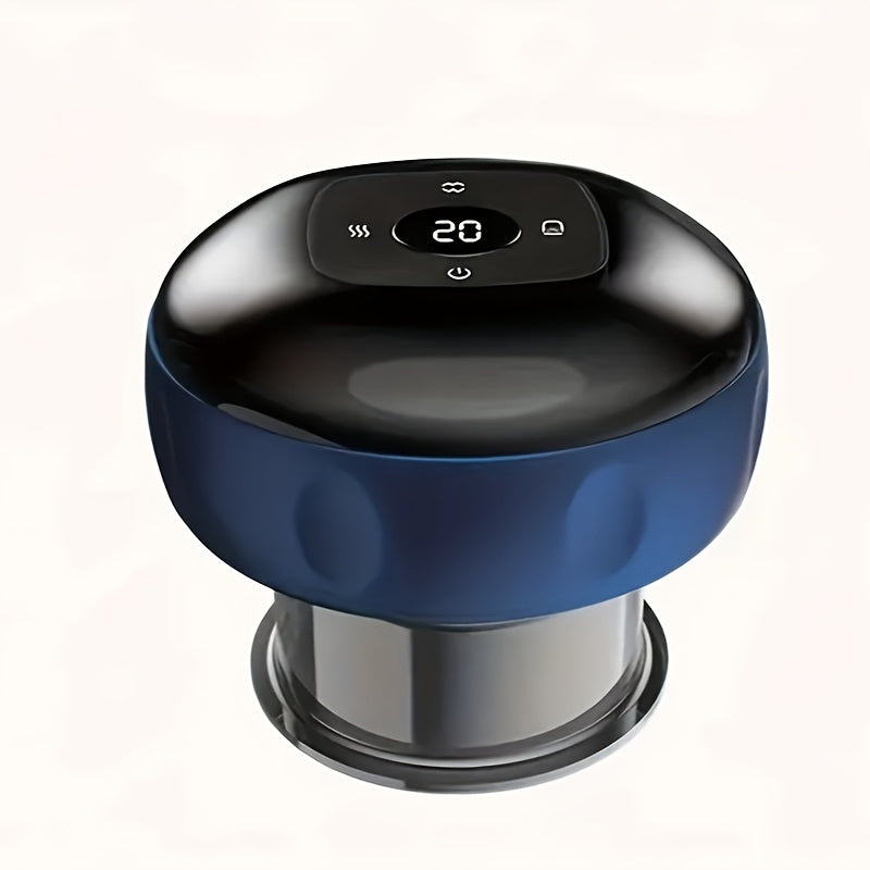 Masajeador eléctrico de cuerpo completo con 12 velocidades ajustables, luces LED, recargable por USB