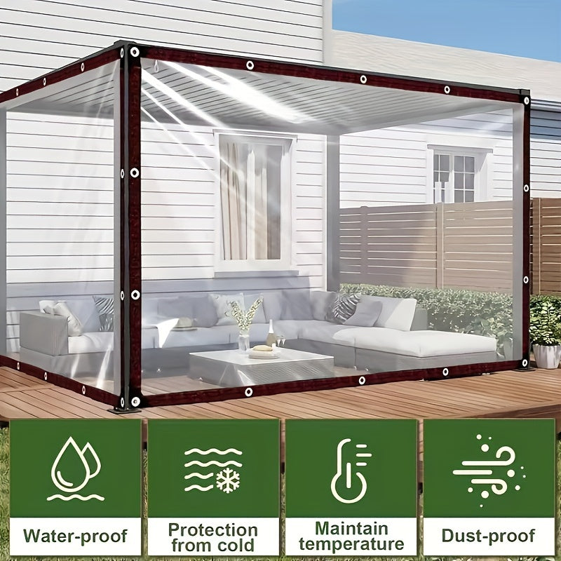 Waterproof Tarp with Grommets for Garden Patio Camping and Storage