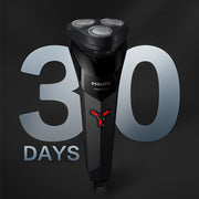 Afeitadora eléctrica S1113 a prueba de agua, cuchillas PowerCut, cabezal de afeitado ContourFlex, diseño ergonómico, carga USB