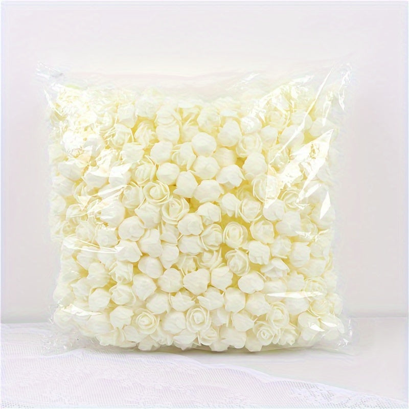 Artificial Red Rose Heads for Valentine's Day Wedding Decor and Gift Accessories 100 Pieces