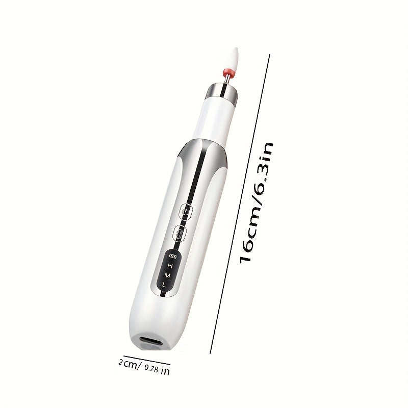 USB orqali zaryadlanadigan litiy batareyali elektr tirnoq polirovchisi va burg'ulash to'plami, manikyur va pedikyur uchun mukammal, gel lakni olib tashlash vositasi bilan birga.