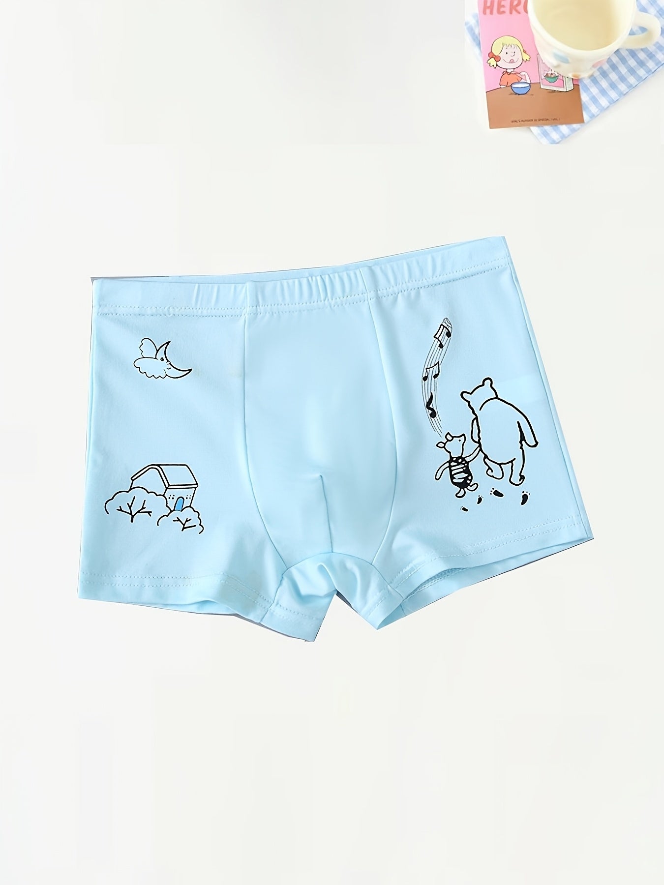 Pack de 8 calzoncillos bóxer con estampado de dinosaurios de dibujos animados para niños, de poliéster, ropa interior cómoda
