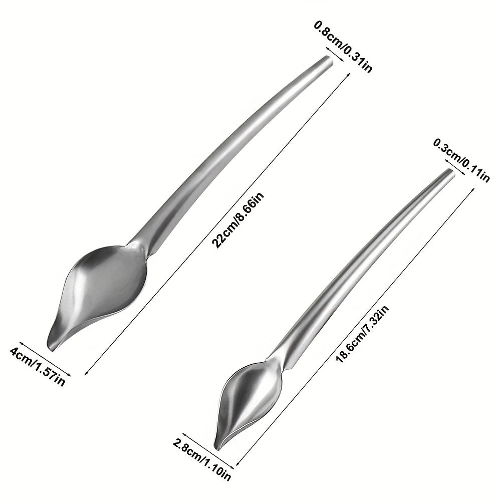 Stainless Steel Chocolate Piping Spoon for Pastries and Treats 1-Piece