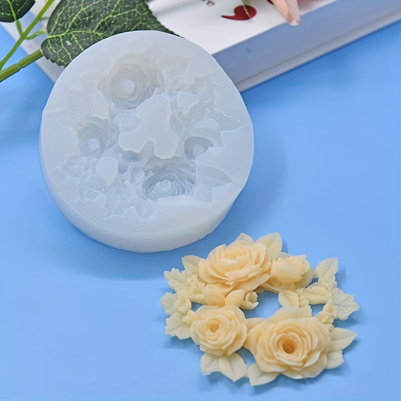Silicone Mold for Rose Garland for Candies, Chocolates, Desserts, Soaps, Candles