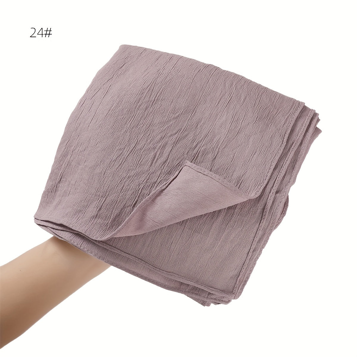 Women's Long Scarf Hijab Breathable Stretchable Solid Color Sun Protection