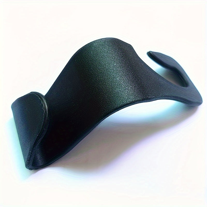 2PC Black Car Seat Back Hooks Adjustable Headrest Organizers for Bags Clothes