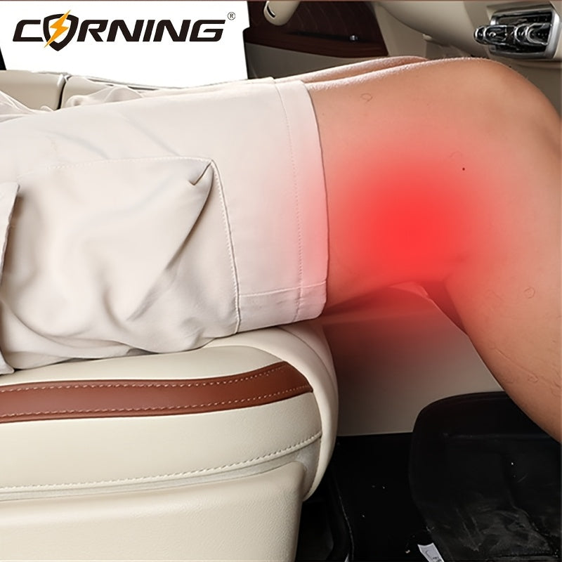 Universal Car Seat Leg Rest Extension Cushion Black Gray Non-Slip