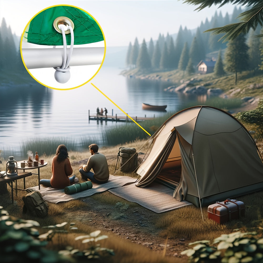 20/50 Pack Heavy-Duty White Bungee Cords for Camping, RV, Indoor Outdoor Use