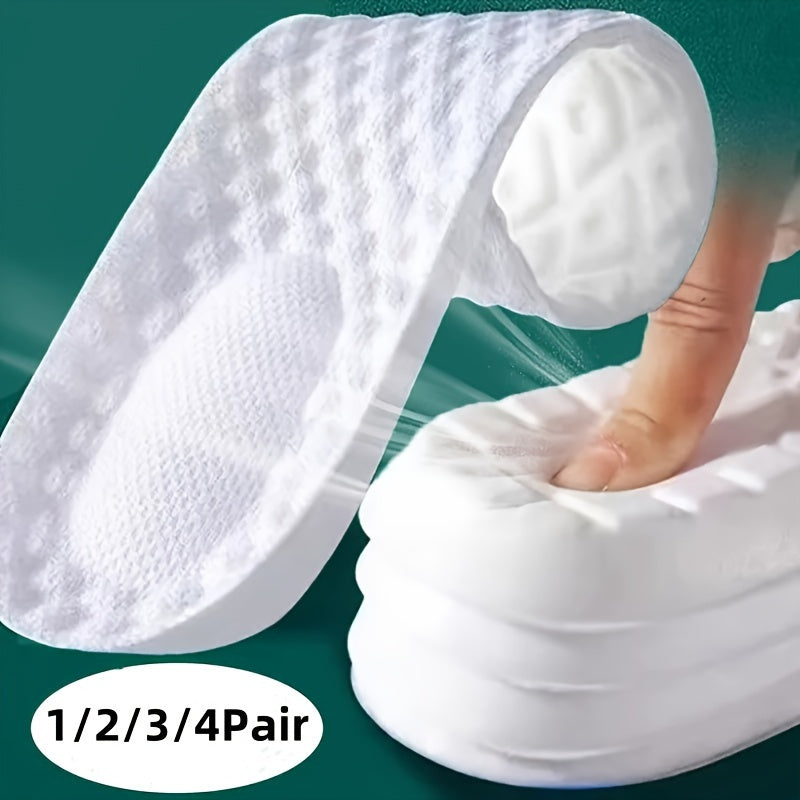 Unisex Sports Shoe Insoles Soft Shock Absorption Arch Support 1-4 Pairs