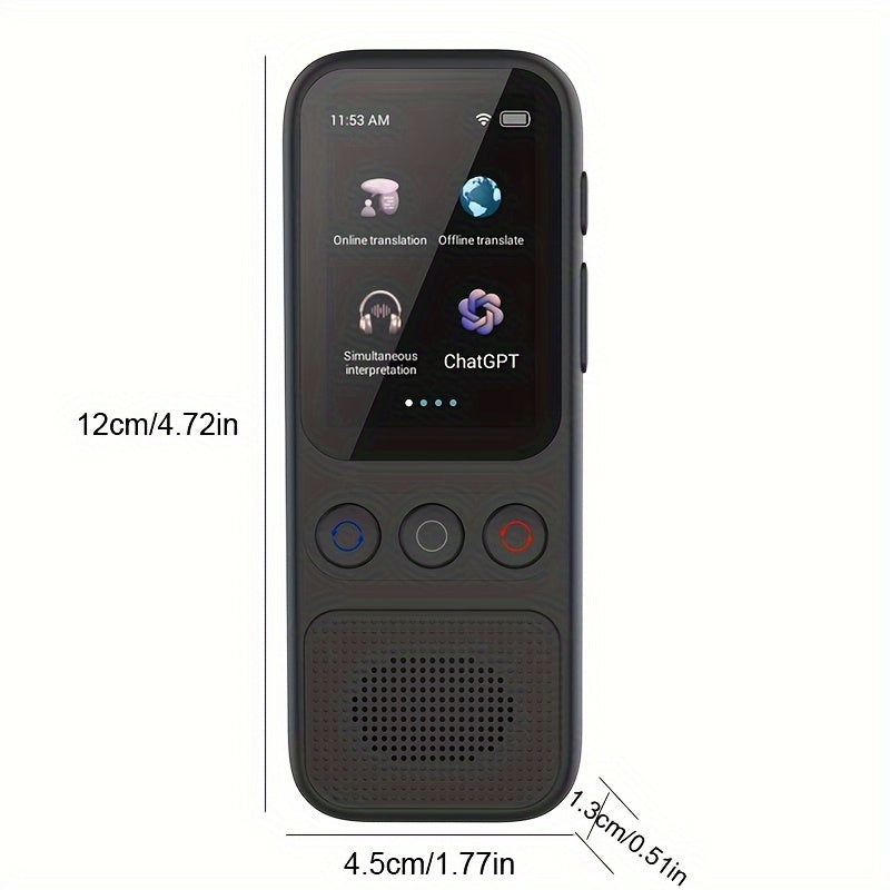 Two-Way Language Translator Device Supports 138 Languages Offline HD Touch Screen Travel Business Study