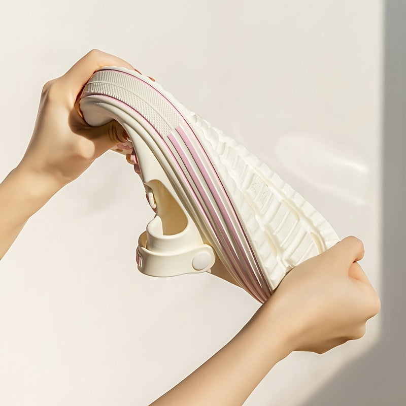 Kids Water Shoes for Boys and Girls Cartoon Pattern Low Top EVA Slip-On Casual Beach Footwear