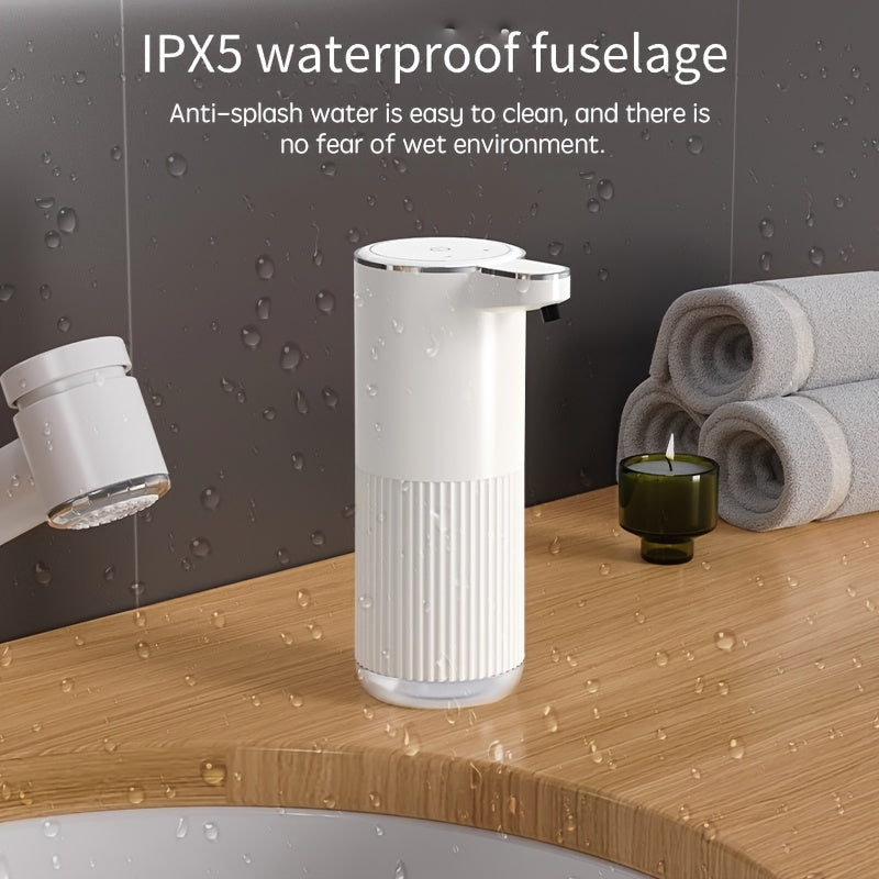 Automatic Foam Soap Dispenser Wall Mount 380ml Touchless Rechargeable Plastic Bathroom Kitchen