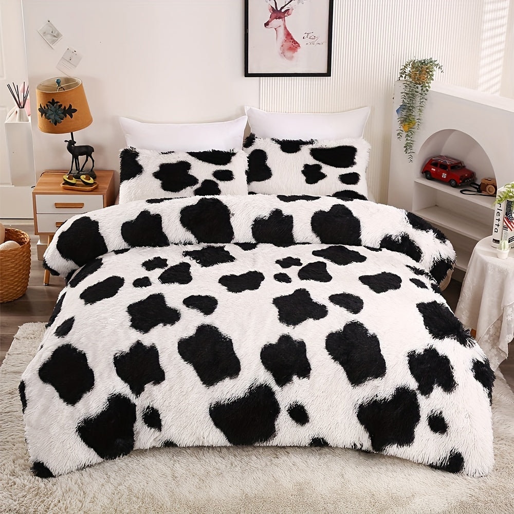 Люкс плюш узун жонли ювошли қопламалар тўплами, зиппер ёпишли, нафас олувчи полиэстер, бир рангли, барча мавсумлар учун