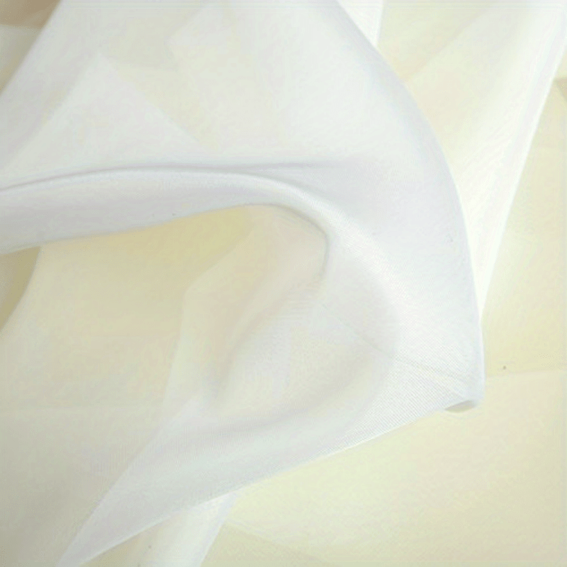 Cortinas de voile transparente blancas 54x84 pulgadas con bolsillo para barra para cocina, dormitorio, sala de estar