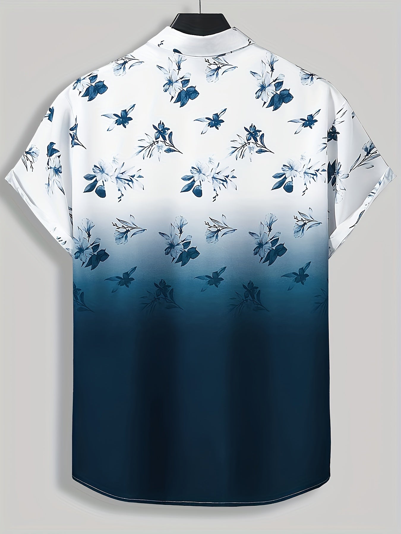 Men's Casual Shirt with Geometric Print Polyester Regular Fit