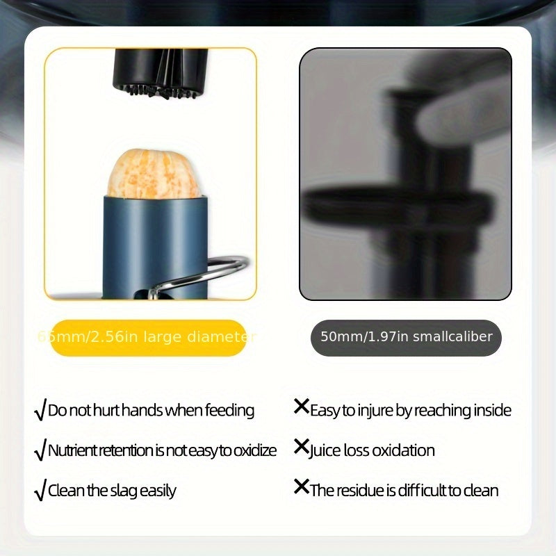 Extractor eléctrico de jugos 18000 RPM, de alta velocidad, centrífugo, de plástico apto para alimentos, capacidad de 0.5L a 1L