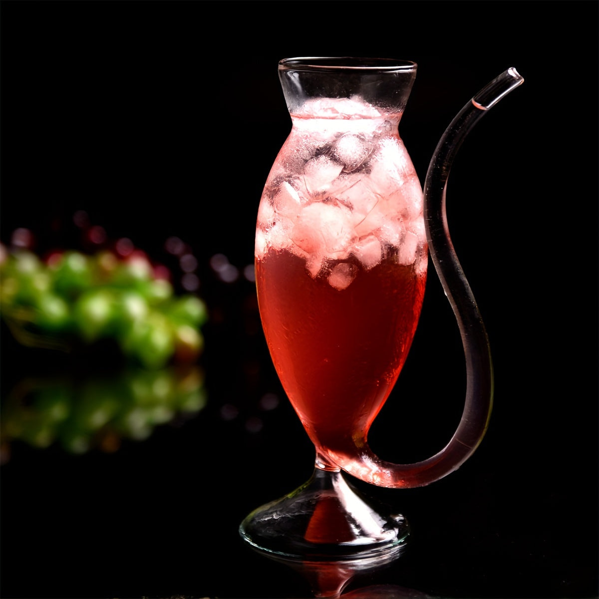 Reusable Tall Glass for Sparkling Wine and Red Wine Insulated Hand Wash Only