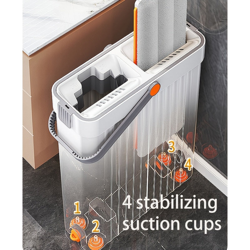 Multi-Surface Mop Cleaner Set with 7x Magnifying Handle and Microfiber Cloths