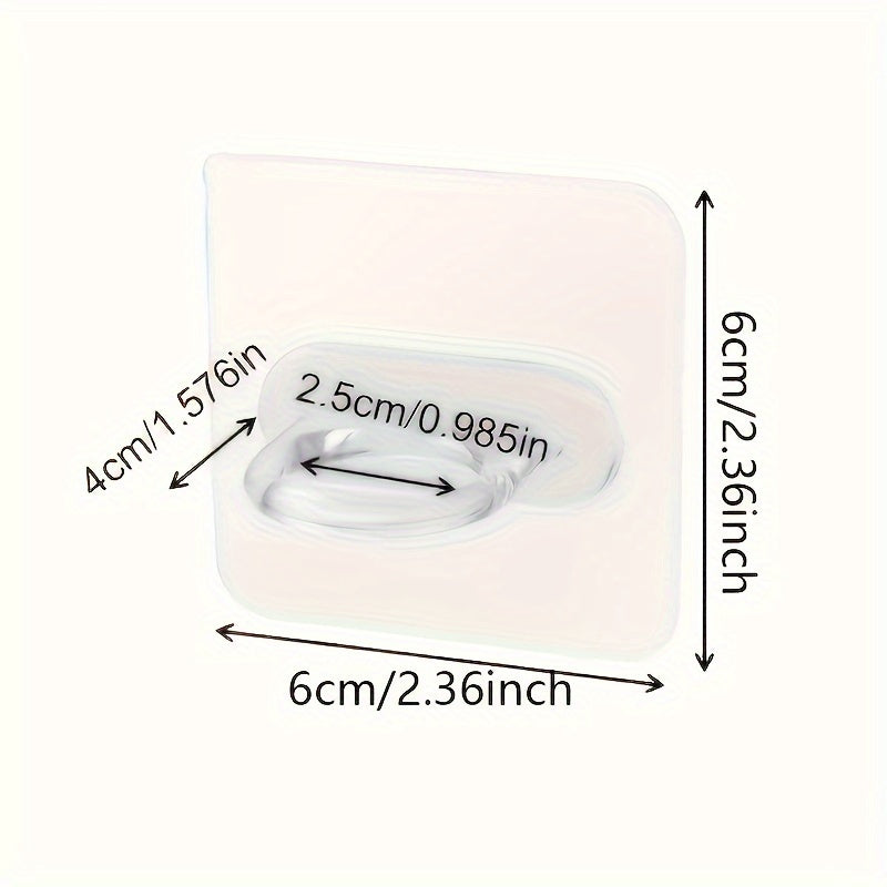 Juego de 10 ganchos adhesivos para paredes para organización de almacenamiento en baño y cocina