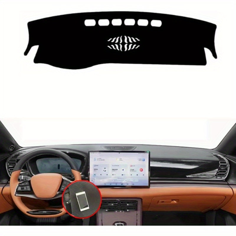 Car Dashboard Cover Black Non-Slip Stylish Fitment for Sedan SUV