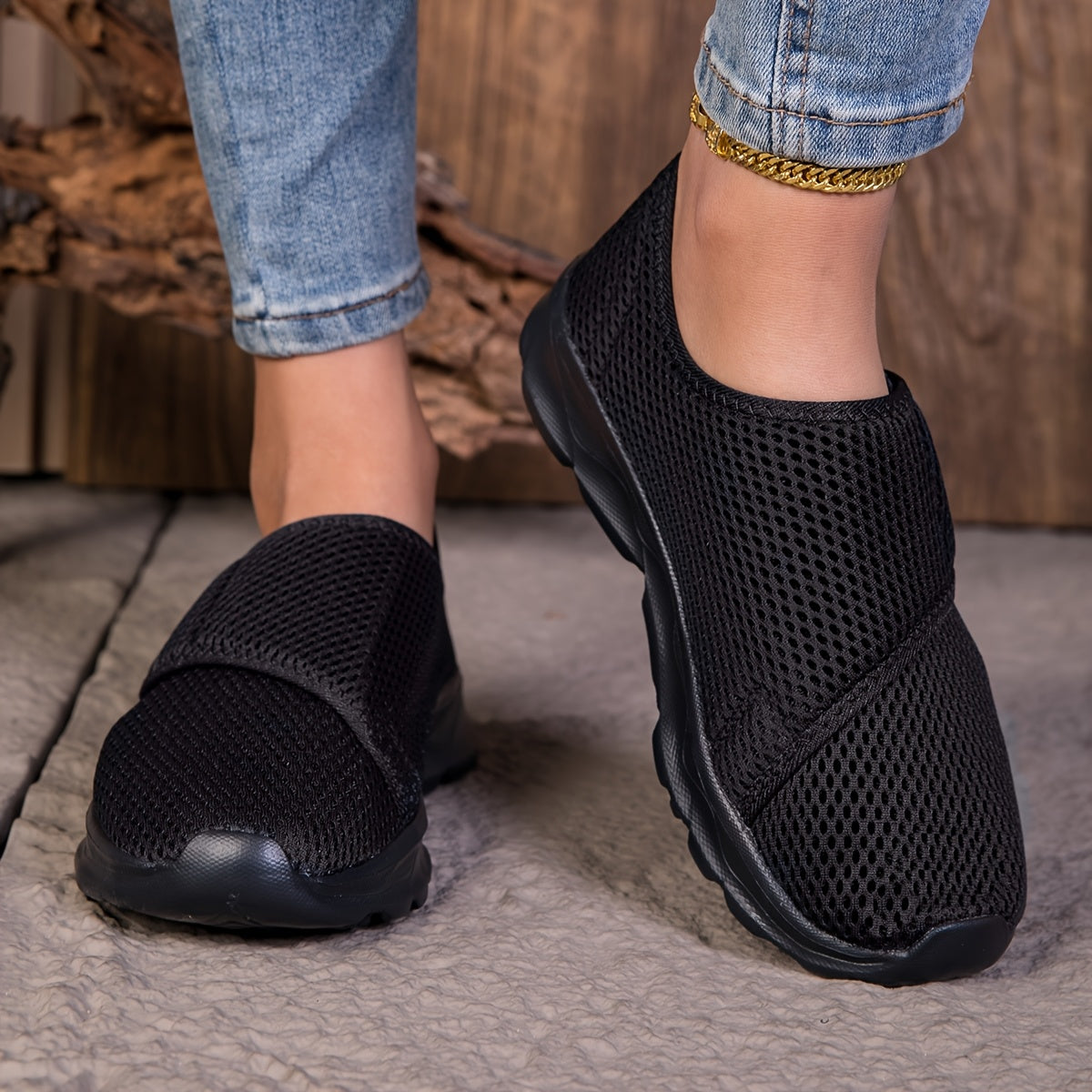 Women's Orthopedic Breathable Walking Shoes Wide Feet Swollen Feet Adjustable Straps