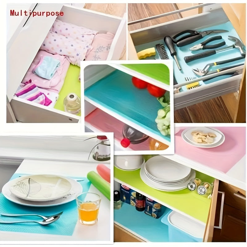4-Piece Oil and Stain Proof Refrigerator Mat Kitchen Drawer Protector Washable Insulation Coaster