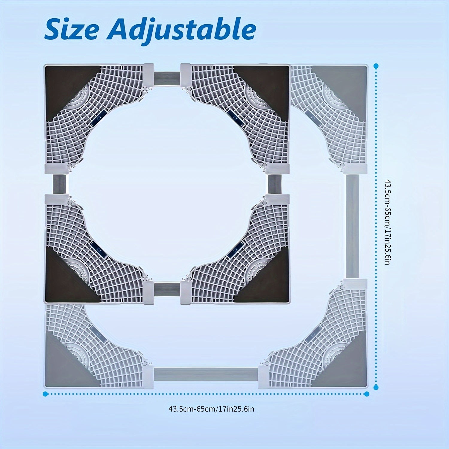 Adjustable Mini Fridge Stand with Four Feet Laundry Dryer Pedestal