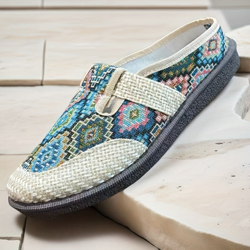 Women's Casual Slip-On Shoes Breathable Fabric Flat Shoes for Spring Summer Fall