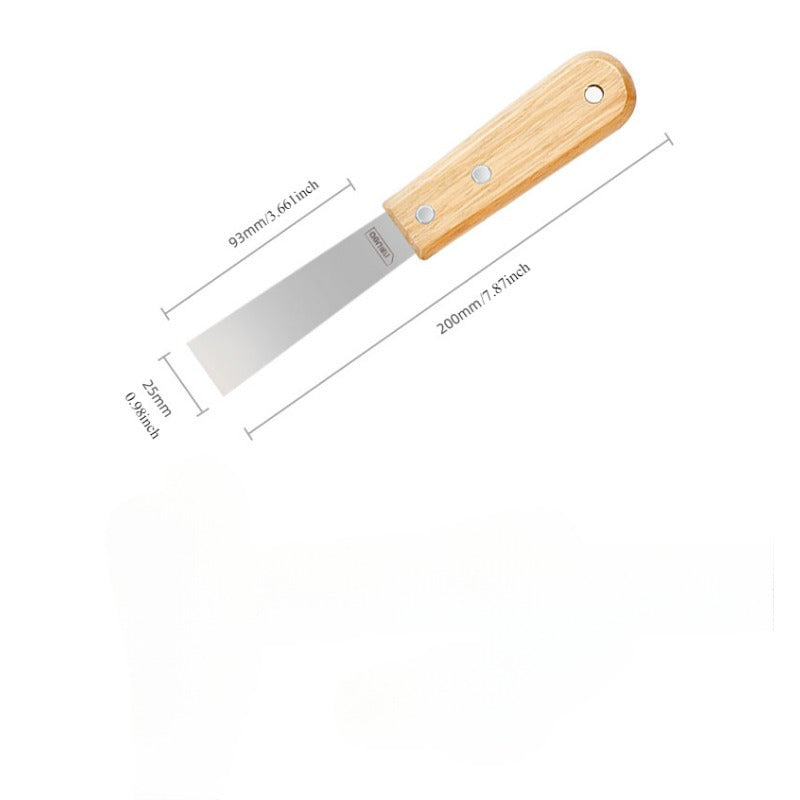 Fireplace Cleaning Tools Set with Wooden Handle Ash Shovel and Scraper in Multiple Sizes