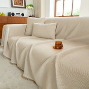 Zamonaviy Tassel divan qopqog'i xavfsiz mos keladi, chang va hayvonlardan himoya qiladi, tozalash oson