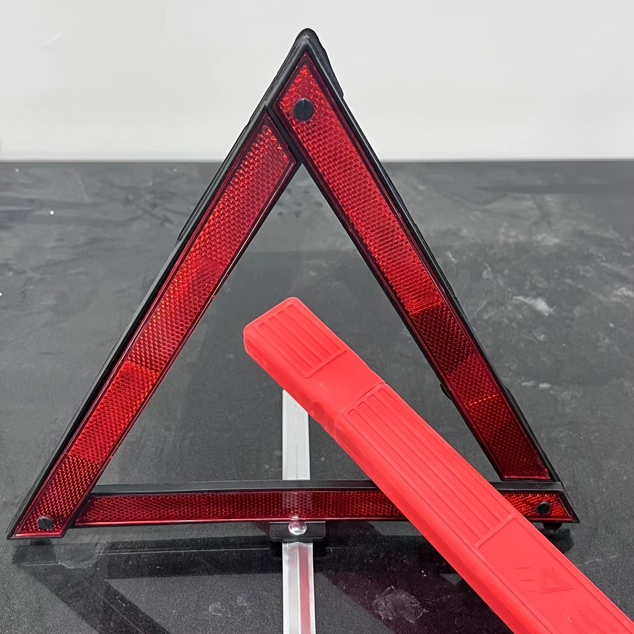 Reflective Car Safety Tripod Emergency Warning Sign Foldable for Road Safety