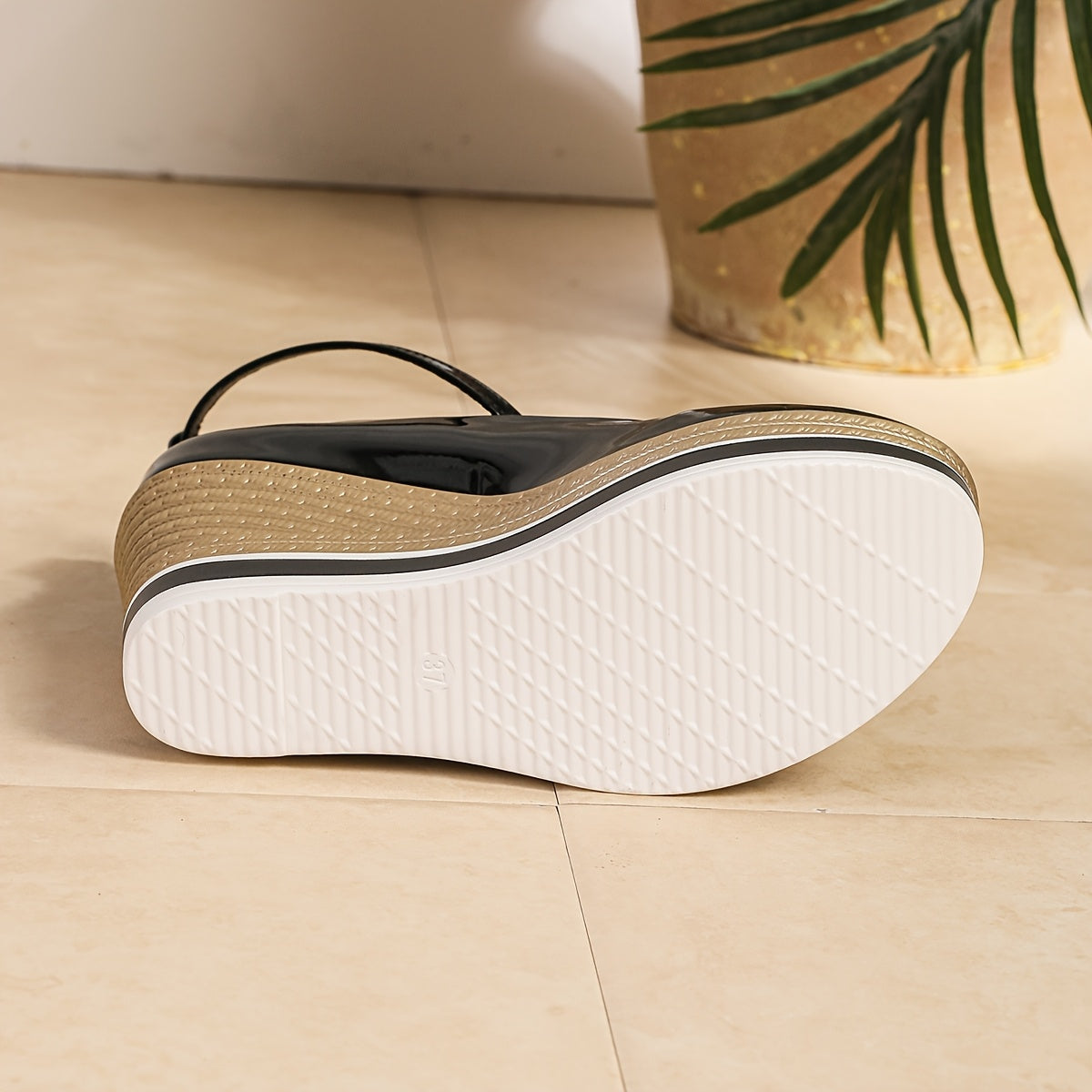 Women's Wedge Heel Loafers Synthetic Cover Non-Slip Rubber Sole Durable Traction