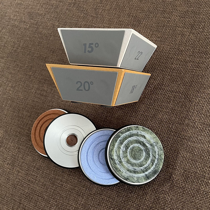 4-角 пичоқни кескин қилиб олиш учун олтин таши билан жиҳозланган пичоқ тозалаш қурилмаси, 15/18/20/22 даражада