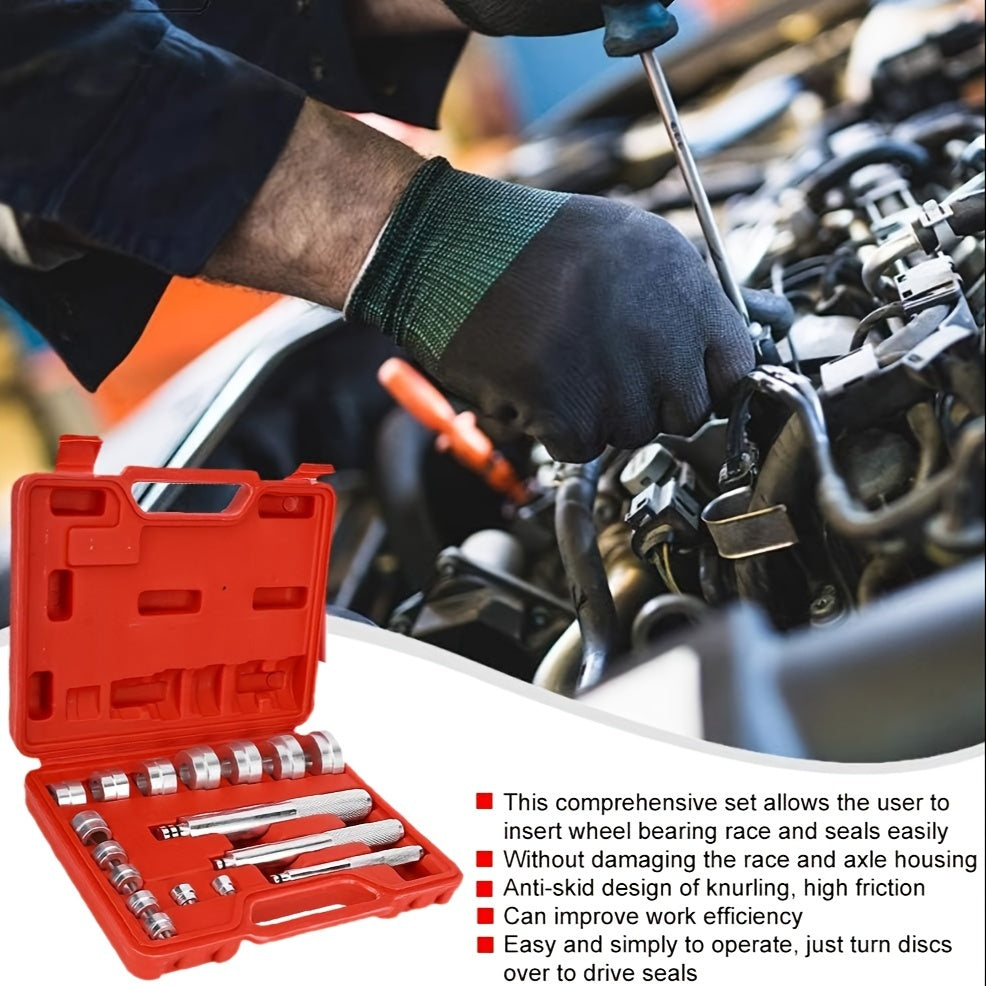 17 dona rulman halqasi va yopishqichli qopqog'li boshqaruv to'plami avtomobil g'ildirak rulmanlari uchun