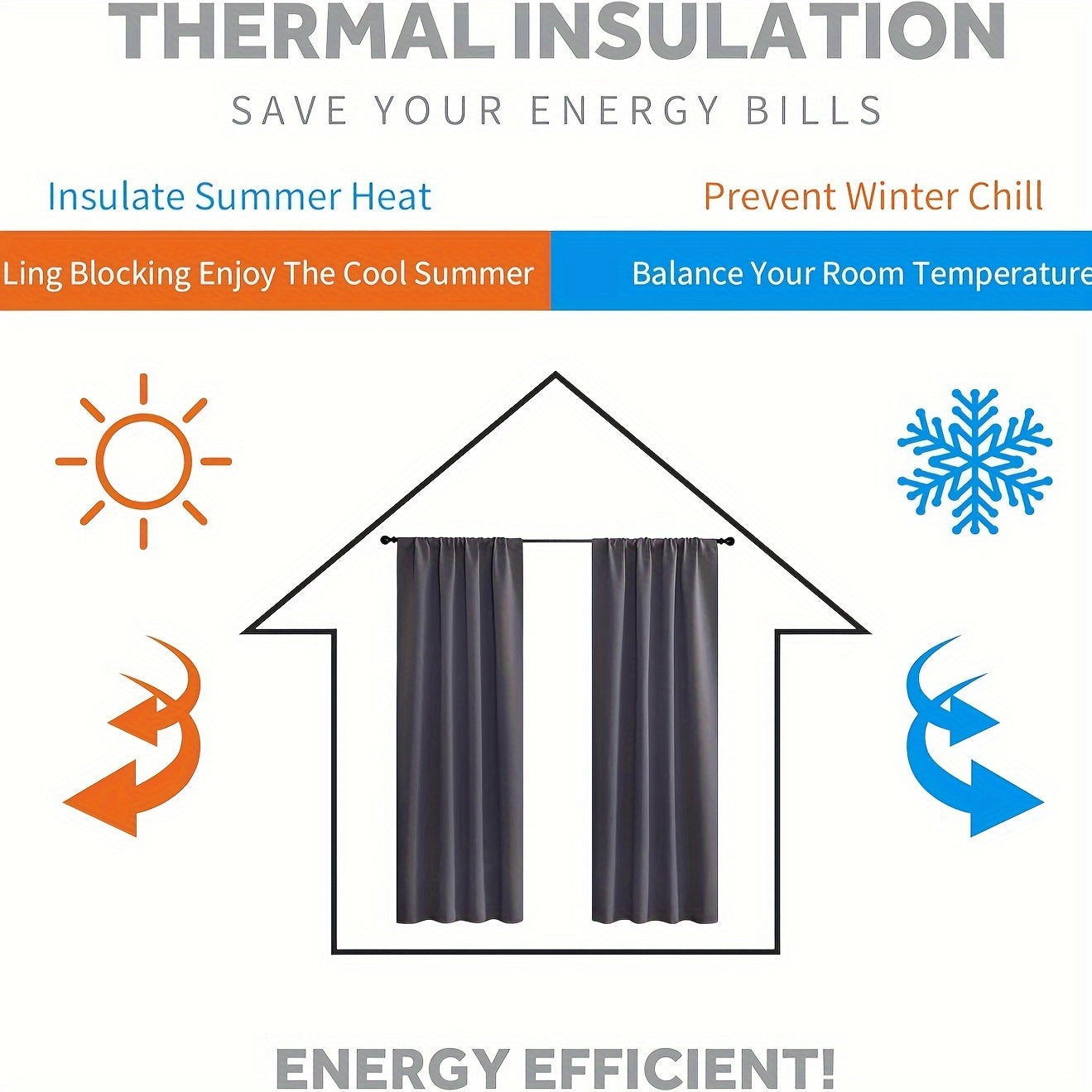 Blackout Sunshade Curtains with Floral Pattern for Living Room Bedroom Office