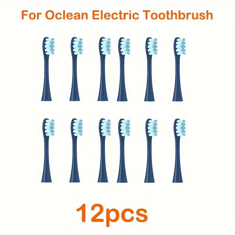 Elektr tish cho'tkalar uchun 12 dona yumshoq DuPont bristle almashtirish tish cho'tkasi boshliqlar